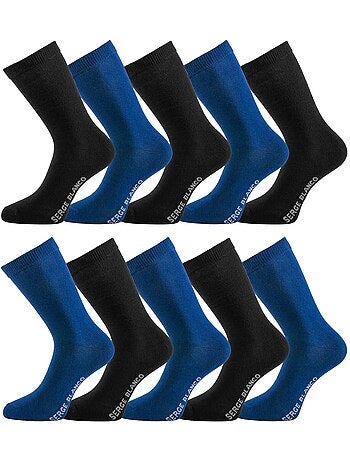 Lot de 10 paires de chaussettes de ville serge blanco serge blanco