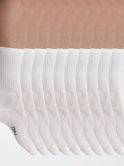 Lot de 10 paires de chaussettes 'Dim' - Kiabi Lot de 10 paires de chaussettes 'Dim' - Kiabi
