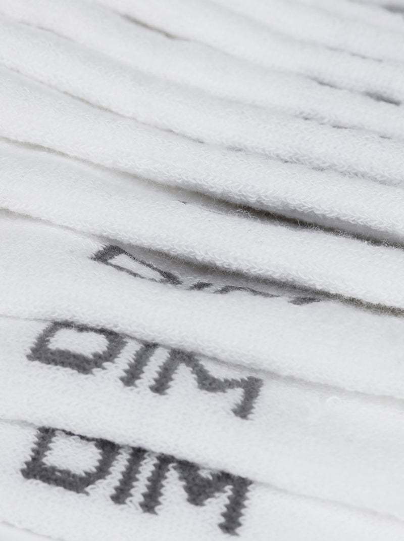 Lot de 10 paires de chaussettes 'Dim' Blanc - Kiabi