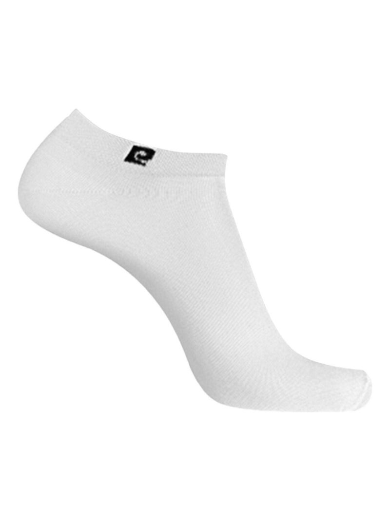 Lot de 10 Paires de chaussettes tiges courtes unies modèle PC 0372 Pierre Cardin Blanc - Kiabi