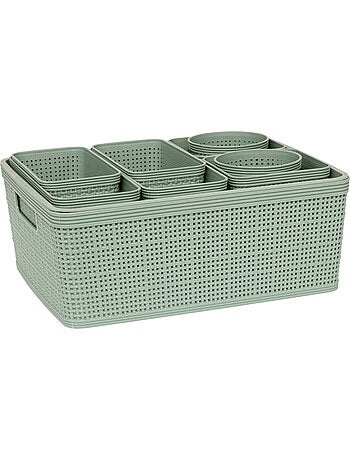 Lot de 10 paniers organisateurs BOXY