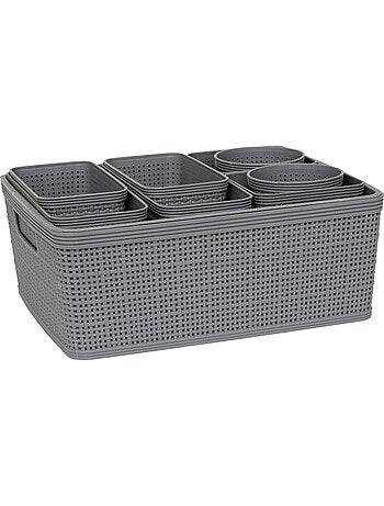 Lot de 10 paniers organisateurs BOXY