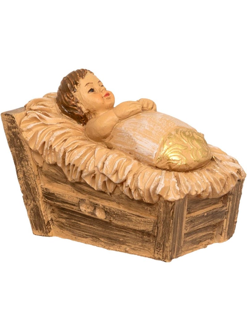 Lot de 10 santons pour crèche de noël h15 cm résine sylio Transparent - Kiabi