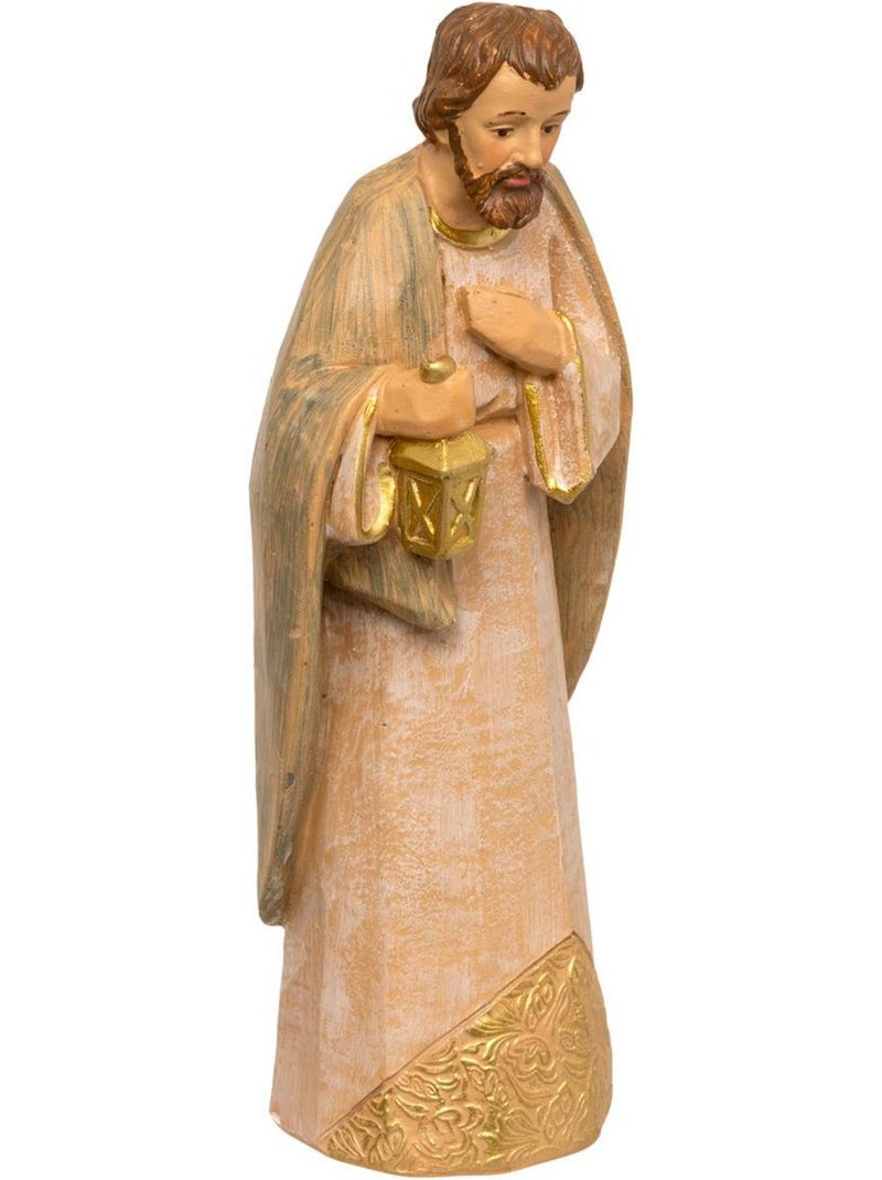 Lot de 10 santons pour crèche de noël h15 cm résine sylio Transparent - Kiabi
