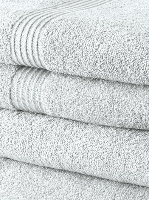 Lot de 10 serviettes de toilette coton uni ESSENTIAL - Kiabi