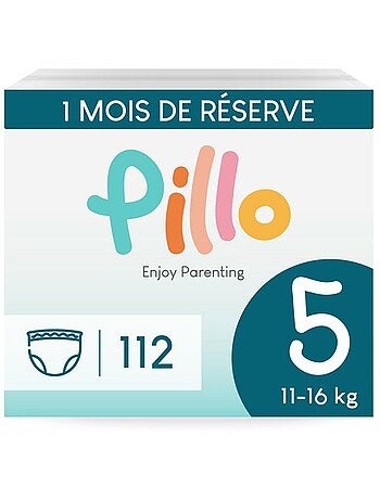 Lot de 112 couches culotte bébé - Taille 5 Junior (11-16 kg) - PILLO BABY