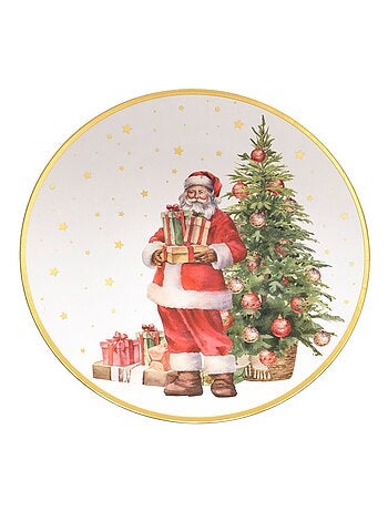 Lot de 12 assiettes de présentation PÈRE NOËL