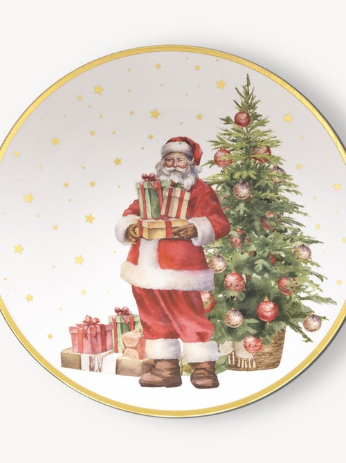 Lot de 12 assiettes de présentation PÈRE NOËL - Kiabi