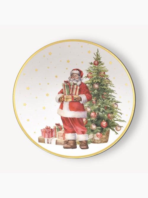 Lot de 12 assiettes de présentation PÈRE NOËL - Kiabi