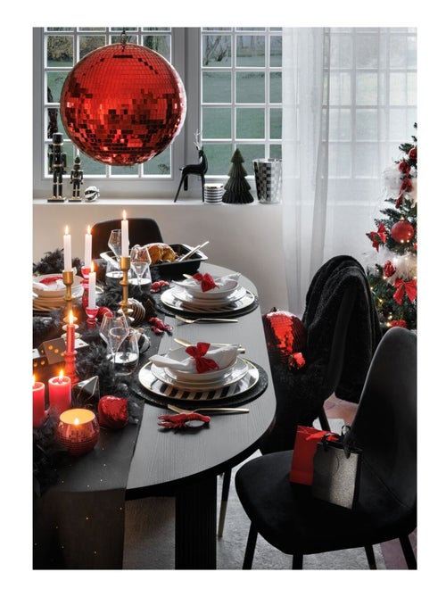 Lot de 12 assiettes de présentation RAYURES - Kiabi