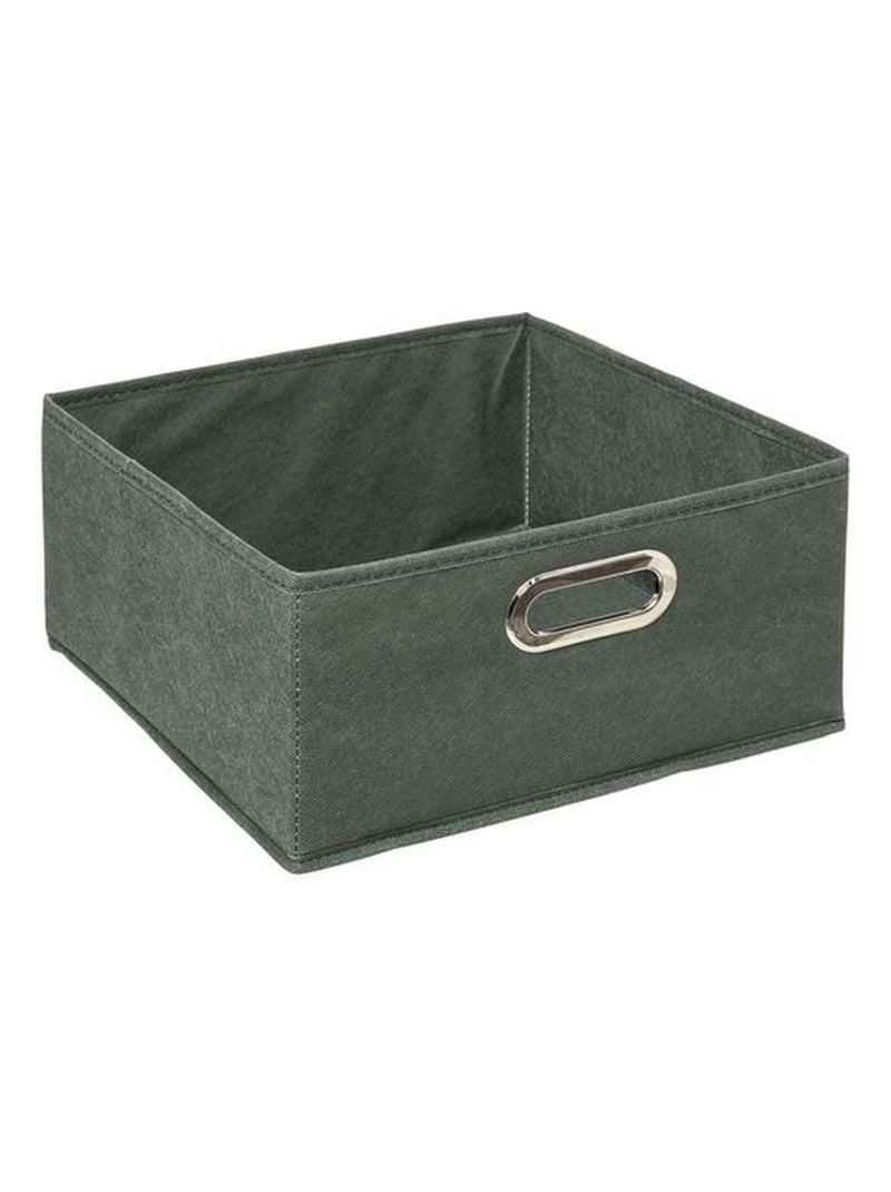 Lot de 12 boites de rangement carrées en tissu MIX'N MODUL Vert - Kiabi