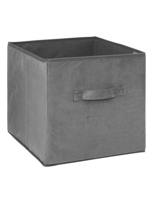 Lot de 12 cubes de rangement en tissu l.31 x h. 31 cm - Gris foncé - Kiabi
