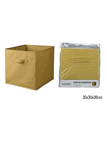 Lot de 12 cubes de rangement pliables en tissu avec poignées