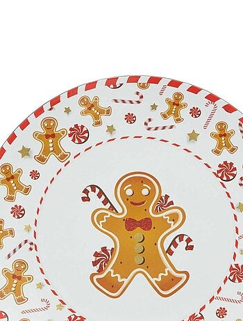 Lot de 12 dessous d'assiette Pain d'épice