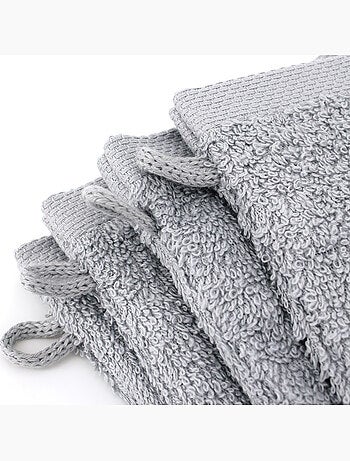 Lot de 12 gants toilette 16x21 ALPHA