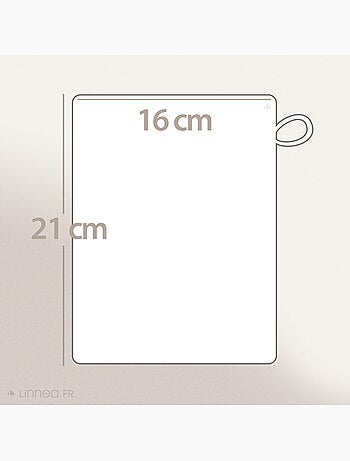 Lot de 12 gants toilette 16x21 ALPHA