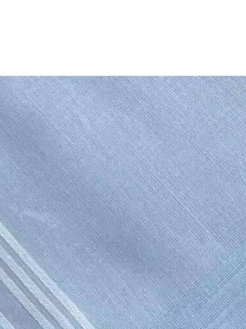 Lot de 12 mouchoirs femme pastel 29x29 cm 100% coton Rose clair - Kiabi
