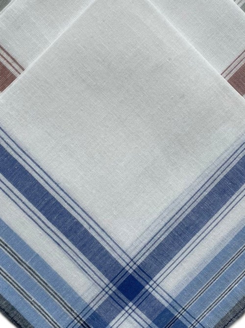 Lot de 12 mouchoirs Homme 38x38cm 100% coton - Kiabi