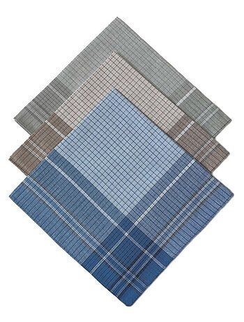 Lot de 12 mouchoirs Homme 40x40cm 100% coton