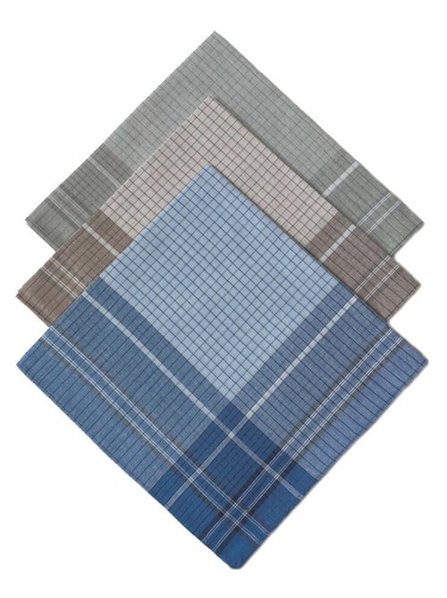 Lot de 12 mouchoirs Homme 40x40cm 100% coton - Kiabi