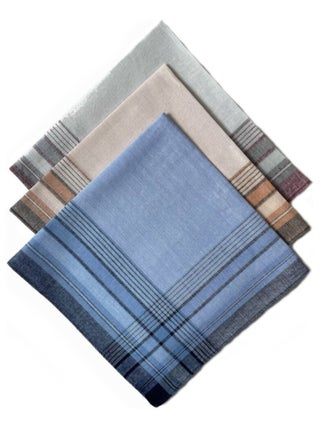 Lot de 12 mouchoirs Homme MATHIEU 40x40cm 100% coton