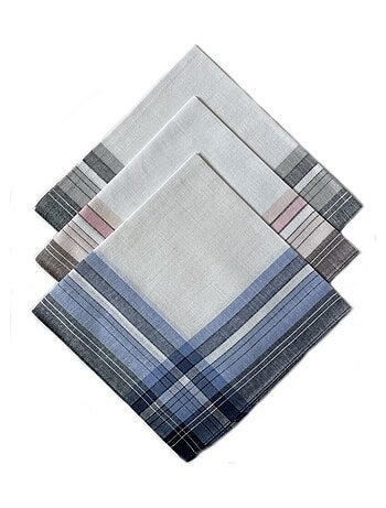 Lot de 12 mouchoirs Homme MAURICE 40x40cm 100% coton