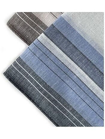 Lot de 12 mouchoirs Homme MAURICE 40x40cm 100% coton