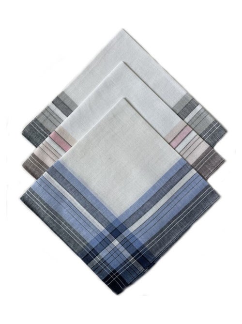 Lot de 12 mouchoirs Homme MAURICE 40x40cm 100% coton - Kiabi