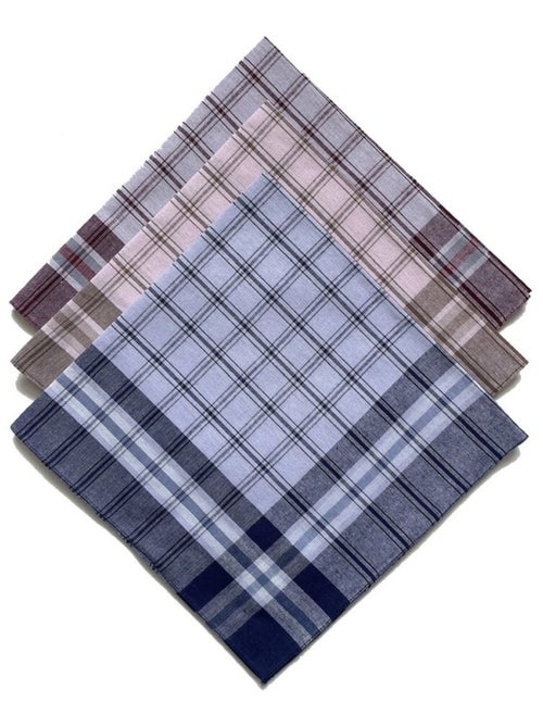 Lot de 12 mouchoirs homme Rouen 50x50 cm 100% coton - Kiabi