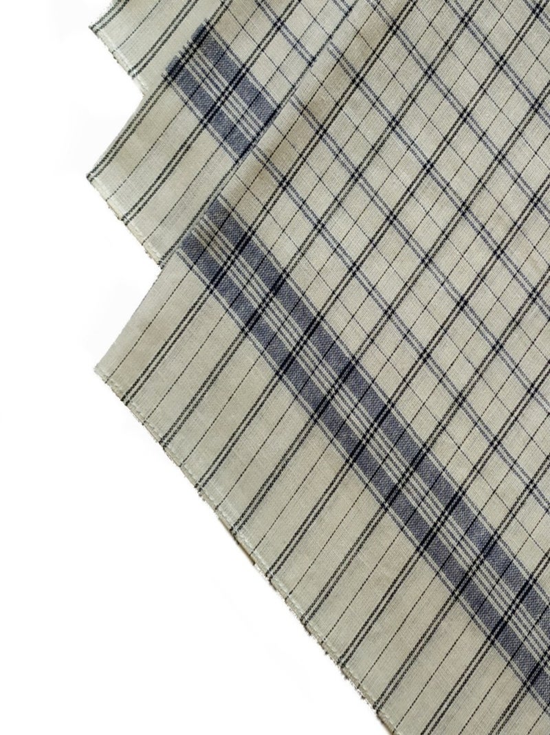 Lot de 12 mouchoirs Homme travail 47x51 cm 100% coton Beige - Kiabi