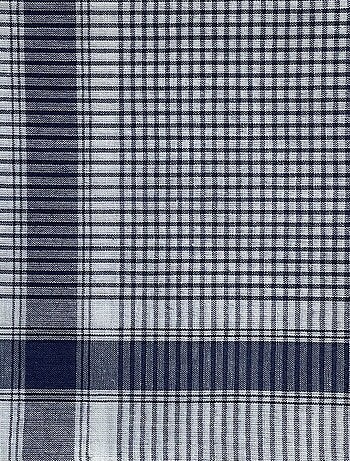 Lot de 12 mouchoirs homme Vichy 40x40 cm 100% coton
