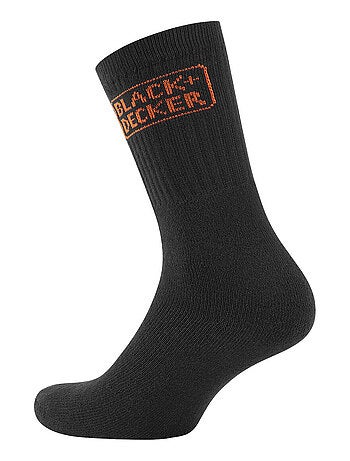 Lot de 12 paires de chaussettes haute de travail tekl black & decker