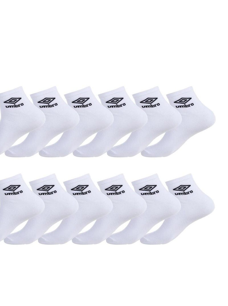 Lot de 12 Paires de Chaussettes Lowcuts Umbro Blanc - Kiabi