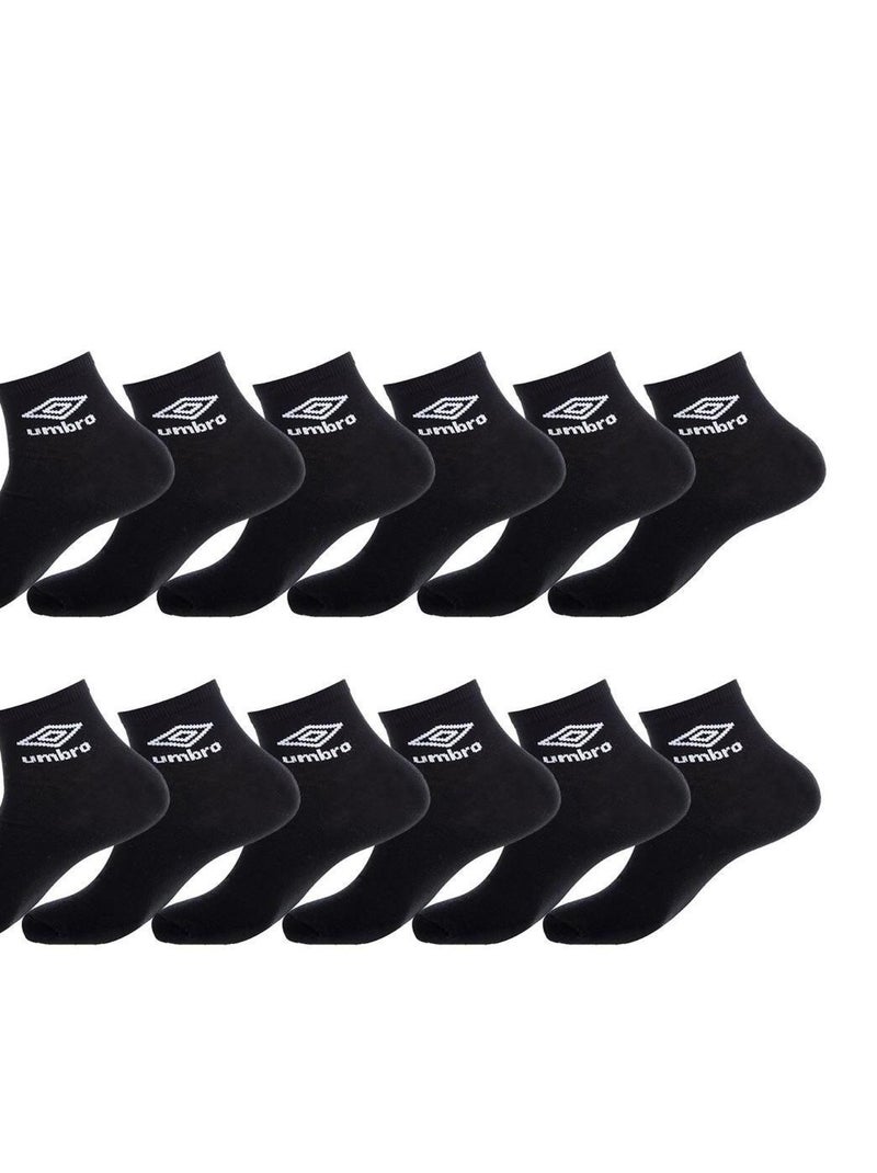 Lot de 12 Paires de Chaussettes Lowcuts Umbro Noir - Kiabi