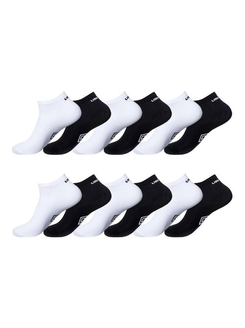 Lot de 12 Paires de Chaussettes Sneackers Homme Taille 39/42 Umbro - Kiabi
