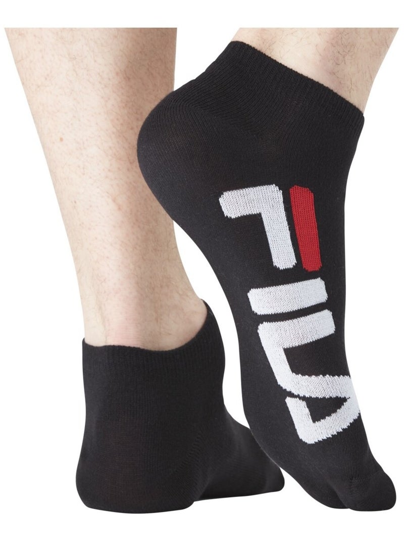 Lot de 12 Paires de Chaussettes socquettes homme Fila Noir - Kiabi