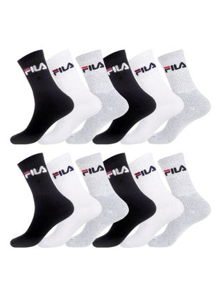Lot de 12 Paires de Chaussettes Tennis Assorties Fila