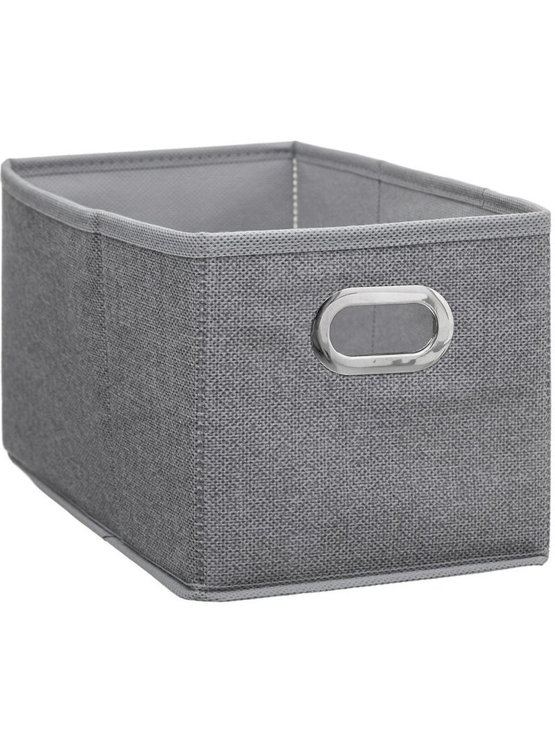 Lot de 12 paniers de rangement en tissu avec poignée MIX'N MODUL Gris - Kiabi