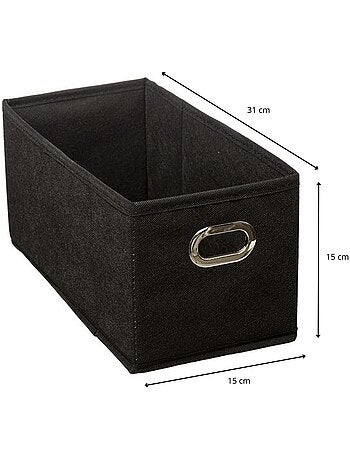 Lot de 12 paniers de rangement en tissu avec poignée MIX'N MODUL
