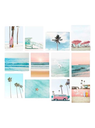 Lot de 12 tableaux Sunset