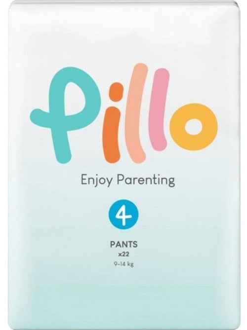 Lot de 132 couches culotte bébé t4 (9-14 kg) - dry-tech - pillo baby - Kiabi Lot de 132 couches culotte bébé t4 (9-14 kg) - dry-tech - pillo baby - Kiabi