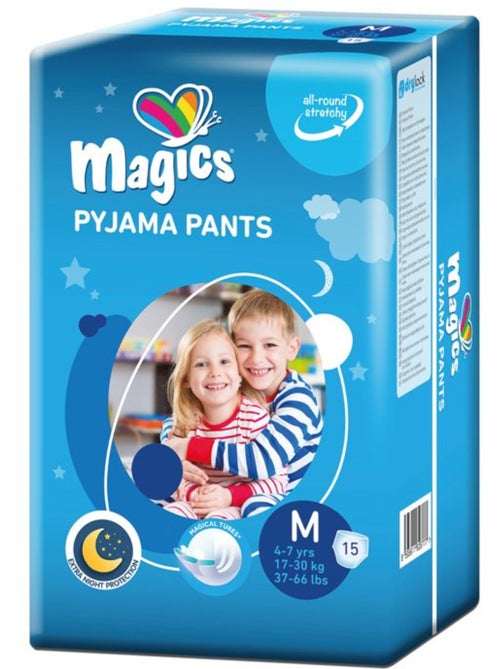 Lot de 15 couches-culottes de nuit absorbantes taille m 17-30 kg - magics - Kiabi Lot de 15 couches-culottes de nuit absorbantes taille m 17-30 kg - magics - Kiabi