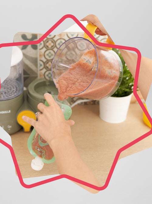 Lot de 15 gourdes réutilisable 'Badabulle' - Kiabi