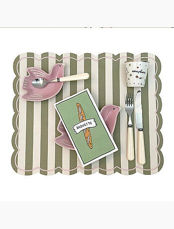 Lot de 15 serviettes en papier baguette