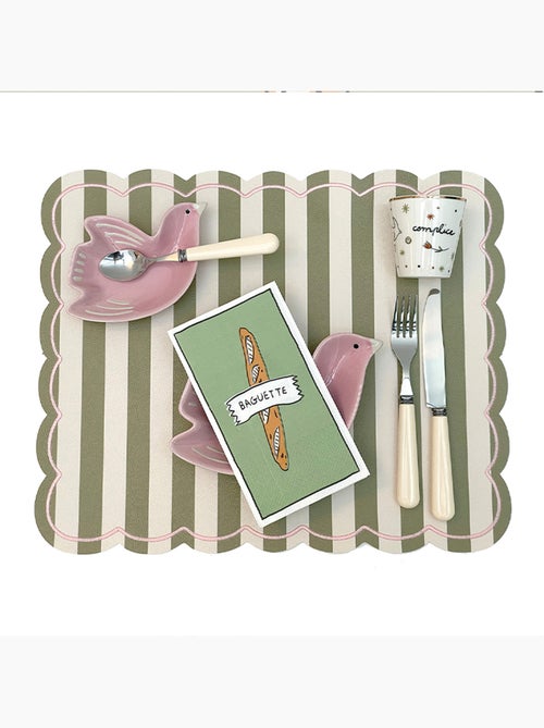 Lot de 15 serviettes en papier baguette - Kiabi