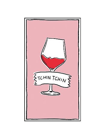 Lot de 15 serviettes en papier "Tchin Tchin