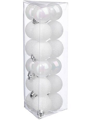 Lot de 18 boules de noël d.3 cm