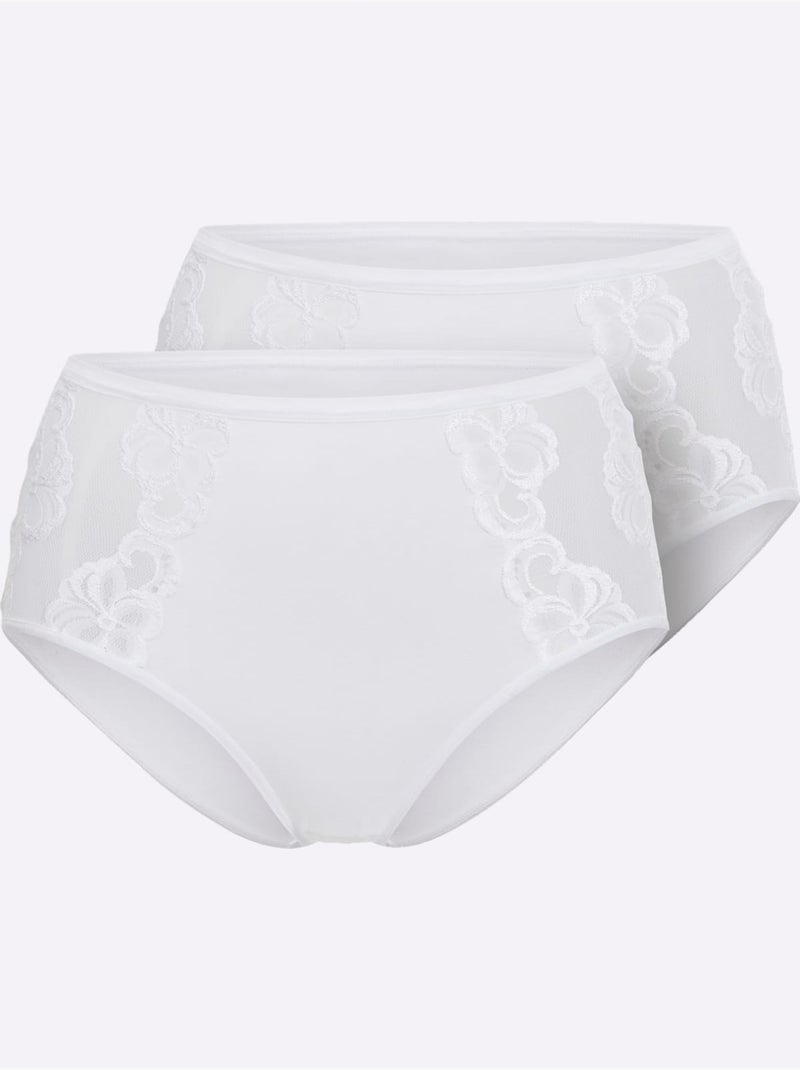 Lot de 2  -  - Taille Standard - Witt Blanc - Kiabi