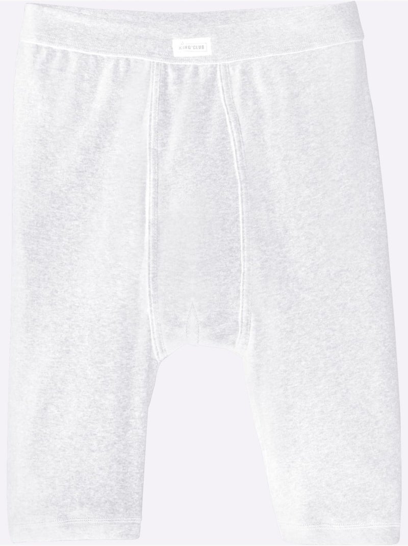 Lot de 2  - boxer côtes fines - taille standard - witt Blanc - Kiabi