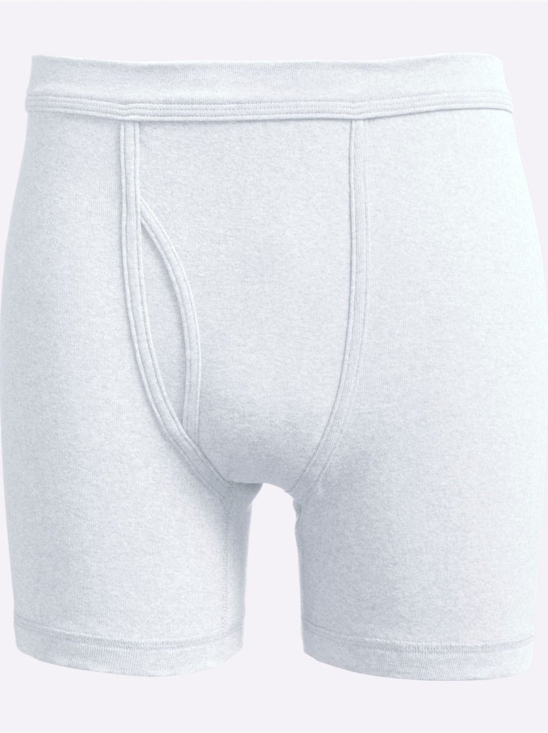 Lot de 2  - boxer côtes fines - taille standard - witt Blanc - Kiabi